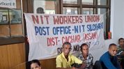 NIT Workers Union protesters fall ill during hunger strike; allegations of saline drip being blocked NIT Workers Union protesters fall ill during hunger strike; allegations of saline drip being blocked