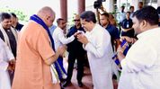 BJP central leaders arrive in Tripura ahead of VC polls, alliance talks with Tipra Motha underway BJP central leaders arrive in Tripura ahead of VC polls, alliance talks with Tipra Motha underway
