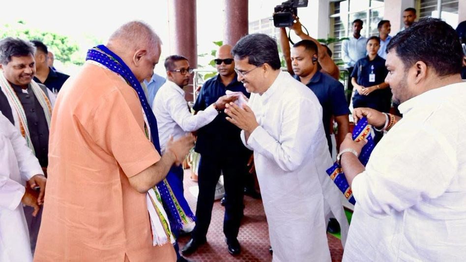 BJP central leaders arrive in Tripura ahead of VC polls, alliance talks with Tipra Motha underway BJP central leaders arrive in Tripura ahead of VC polls, alliance talks with Tipra Motha underway