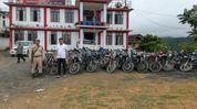 Assam: 27 stolen motorcycles, scooters recovered in Nagaland's Mon district Assam: 27 stolen motorcycles, scooters recovered in Nagaland's Mon district