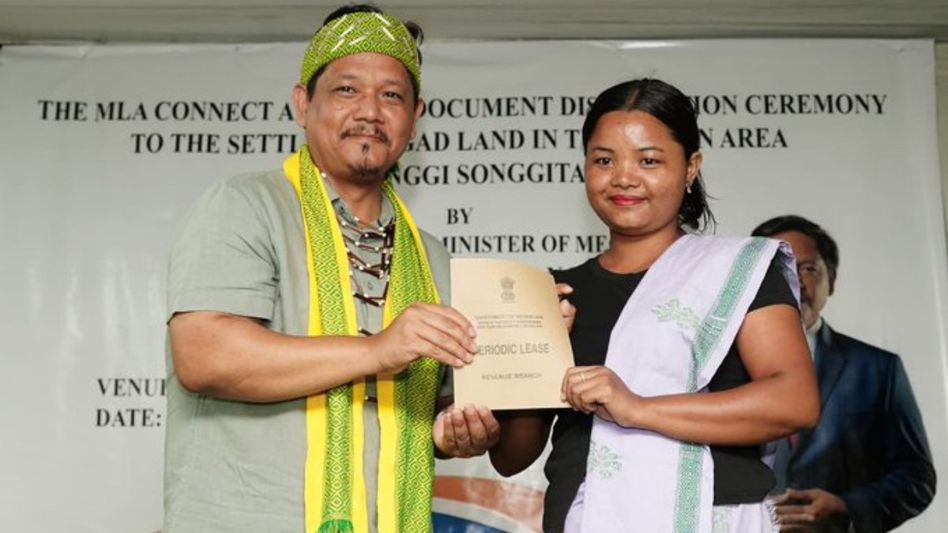 Meghalaya: Conrad Sangma hands over land pattas to 17 families in Tura Meghalaya: Conrad Sangma hands over land pattas to 17 families in Tura