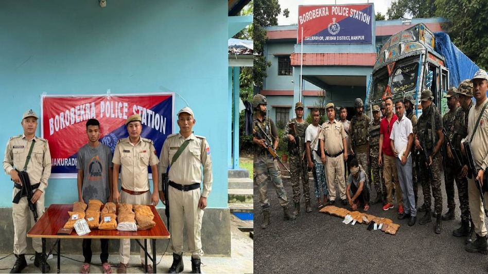 Manipur: 10.8 kg suspected heroin worth Rs 80 crore seized in Jiribam, driver arrested Manipur: 10.8 kg suspected heroin worth Rs 80 crore seized in Jiribam, driver arrested