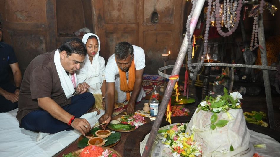 Assam CM visits 1,200-year-old Negheriting Shiva Doul, reviews facilities for devotees Assam CM visits 1,200-year-old Negheriting Shiva Doul, reviews facilities for devotees