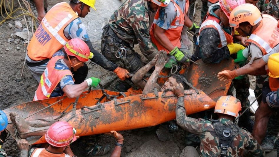 Nepal flash floods: Two men rescued alive after nine days trapped inside hydropower tunnel Nepal flash floods: Two men rescued alive after nine days trapped inside hydropower tunnel