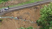 Assam-Mizoram rail link hit by soil erosion, several trains cancelled Assam-Mizoram rail link hit by soil erosion, several trains cancelled