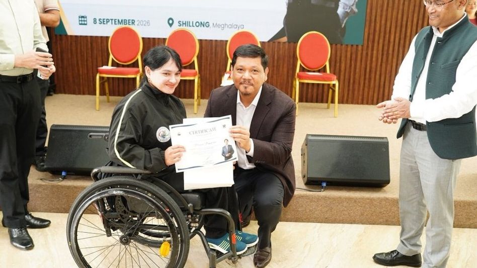 Meghalaya CM felicitates 46 sportspersons ahead of 39th National Games Meghalaya CM felicitates 46 sportspersons ahead of 39th National Games