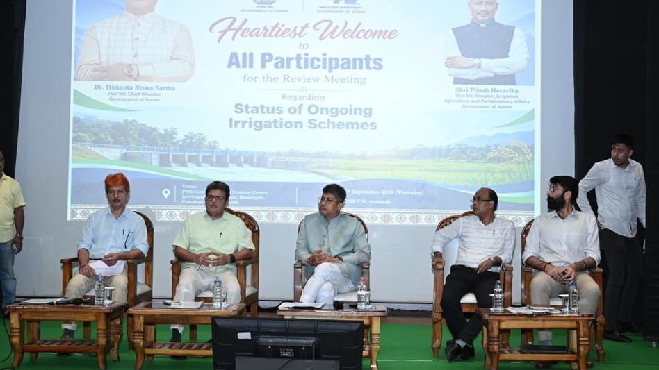 Assam Minister Pijush Hazarika reviews ongoing projects, focuses on timely water supply to farmers Assam Minister Pijush Hazarika reviews ongoing projects, focuses on timely water supply to farmers