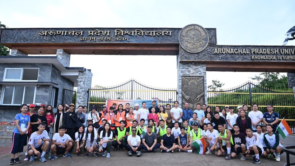 Arunachal: APU hosts mini marathon in Pasighat to mark 150 years of Vande Mataram Arunachal: APU hosts mini marathon in Pasighat to mark 150 years of Vande Mataram