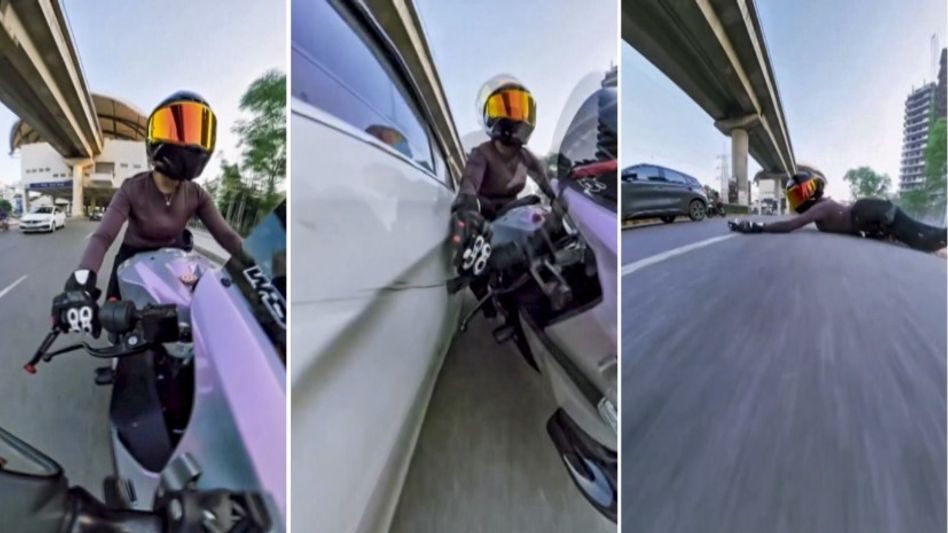 Woman biker injured in hit-and-run in Gurugram; accused identified Woman biker injured in hit-and-run in Gurugram; accused identified