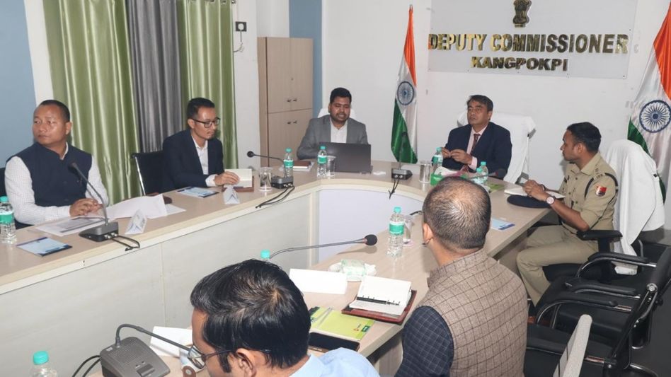 Manipur Chief Secretary Rajeev Singh Thakur reviews government schemes, IDP welfare in Kangpokpi Manipur Chief Secretary Rajeev Singh Thakur reviews government schemes, IDP welfare in Kangpokpi