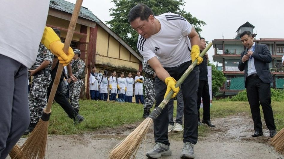 Arunachal CM joins cleanliness drive at Itanagar School under Swachhata Hi Seva 2026 Arunachal CM joins cleanliness drive at Itanagar School under Swachhata Hi Seva 2026