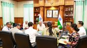 Manipur CM reviews IBSD affairs with Science & Technology department officials Manipur CM reviews IBSD affairs with Science & Technology department officials