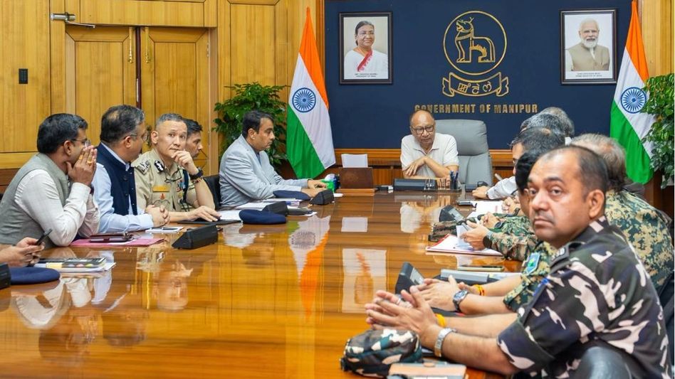Manipur CM chairs security meet, directs forces to protect infrastructure projects Manipur CM chairs security meet, directs forces to protect infrastructure projects