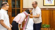 Manipur CM felicitates Indian Women’s Junior Hockey Team Captain Khaidem Shileima Chanu Manipur CM felicitates Indian Women’s Junior Hockey Team Captain Khaidem Shileima Chanu