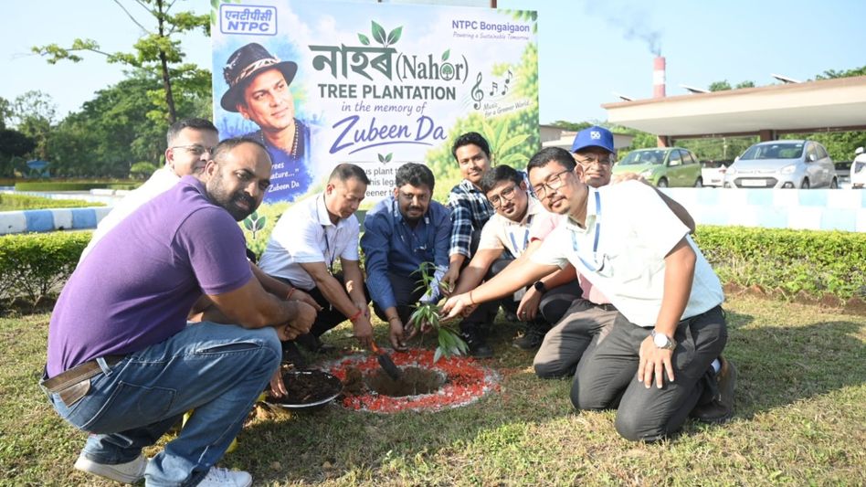 NTPC Bongaigaon plants Nahor saplings in memory of Zubeen Garg NTPC Bongaigaon plants Nahor saplings in memory of Zubeen Garg