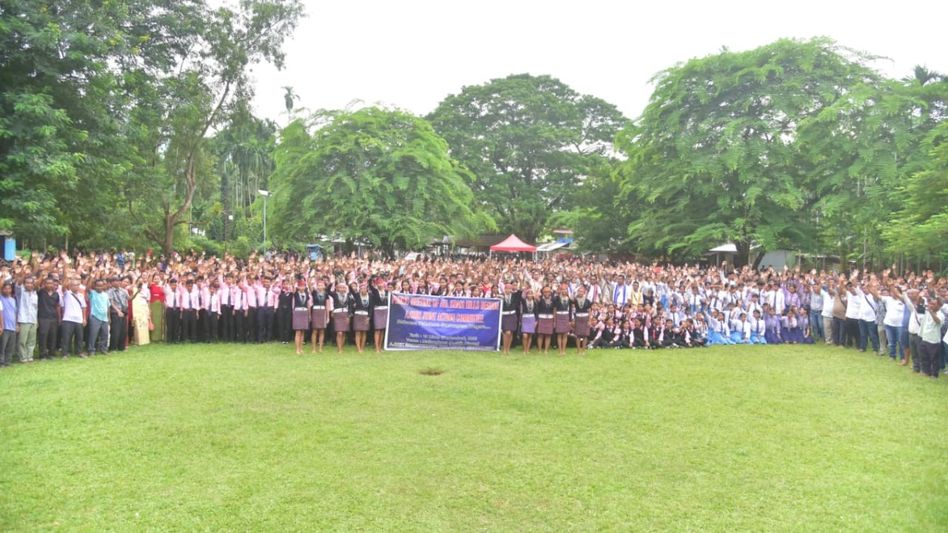 Meghalaya: Over 2,000 Garos protest mandatory Khasi requirement in DSC exams Meghalaya: Over 2,000 Garos protest mandatory Khasi requirement in DSC exams