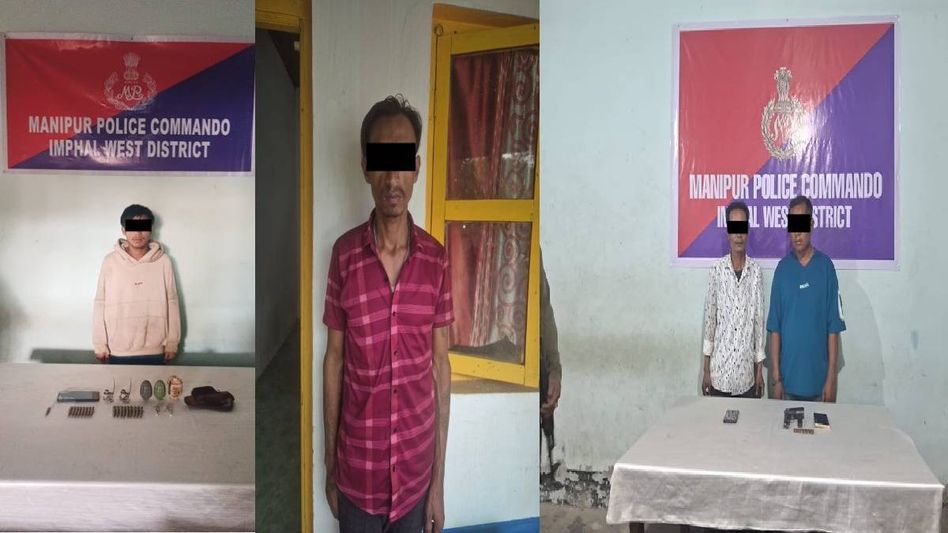 Manipur: Four insurgent cadres arrested in separate operations, arms and ammunition seized Manipur: Four insurgent cadres arrested in separate operations, arms and ammunition seized