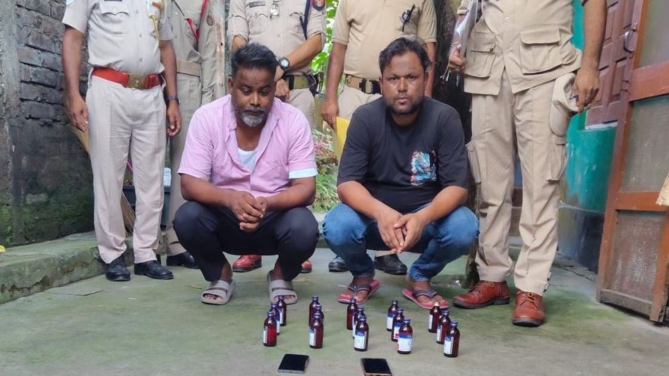 Assam's Dhubri Police seize 15 bottles of suspected Codeine Phosphate, two arrested Assam's Dhubri Police seize 15 bottles of suspected Codeine Phosphate, two arrested