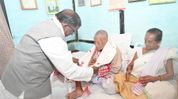 Assam Governor felicitates 96-year-old freedom fighter Phanidhar Gogoi in Dibrugarh Assam Governor felicitates 96-year-old freedom fighter Phanidhar Gogoi in Dibrugarh