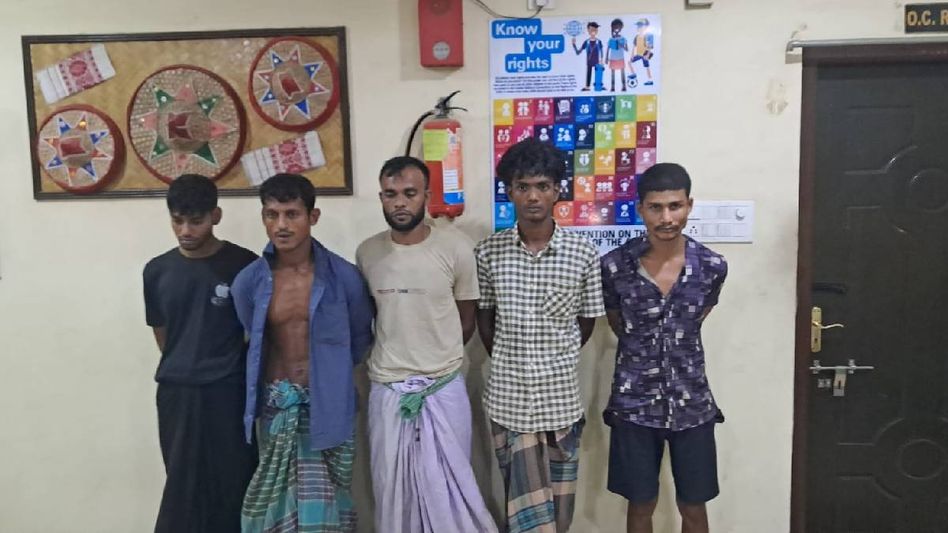 Assam: Four Bangladeshis, Indian man detained over alleged cattle smuggling in Sribhumi Assam: Four Bangladeshis, Indian man detained over alleged cattle smuggling in Sribhumi