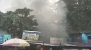 Fire breaks out at five shops near AMCH in Assam's Dibrugarh, cylinder blast suspected Fire breaks out at five shops near AMCH in Assam's Dibrugarh, cylinder blast suspected
