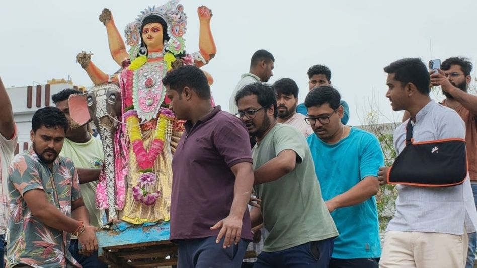 Tripura BJP Yuva Morcha launches statewide drive to collect abandoned idols Tripura BJP Yuva Morcha launches statewide drive to collect abandoned idols