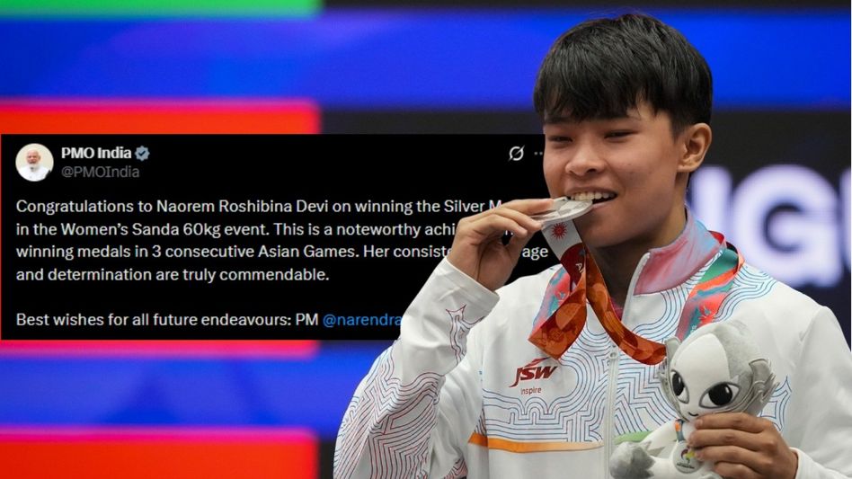 ‘Consistency, courage and determination’: PM Modi congratulates Manipur's Roshibina Devi on historic Asian Games medal ‘Consistency, courage and determination’: PM Modi congratulates Manipur's Roshibina Devi on historic Asian Games medal