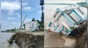 Assam: Jal Jeevan Mission project collapses into Brahmaputra River amid escalating erosion at Fakirganj Assam: Jal Jeevan Mission project collapses into Brahmaputra River amid escalating erosion at Fakirganj