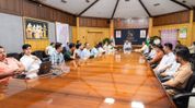 Manipur CM interacts with students selected for IIT Madras training Manipur CM interacts with students selected for IIT Madras training