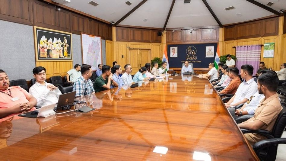 Manipur CM interacts with students selected for IIT Madras training Manipur CM interacts with students selected for IIT Madras training
