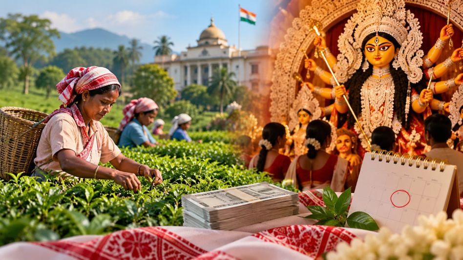 Assam announces 20 per cent Durga Puja bonus for ATCL tea workers, extra holiday for government staff Assam announces 20 per cent Durga Puja bonus for ATCL tea workers, extra holiday for government staff