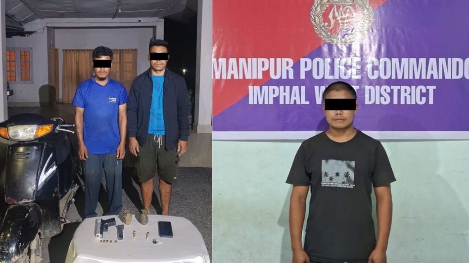 Manipur police arrest three insurgent cadres in Imphal West Manipur police arrest three insurgent cadres in Imphal West