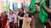 Pema Khandu flags off Somnath Yatra for 40 Arunachalee students Pema Khandu flags off Somnath Yatra for 40 Arunachalee students