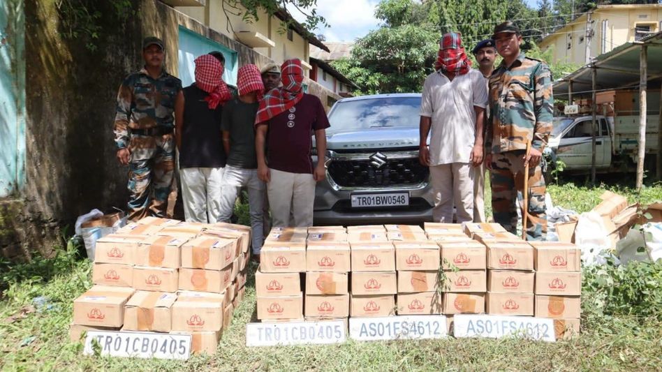 Tripura Police seize contraband worth Rs 1.26 crore in two operations, four detained Tripura Police seize contraband worth Rs 1.26 crore in two operations, four detained