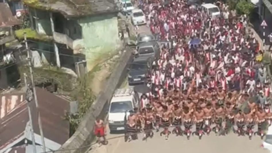 Chakhesang youth rally in Nagaland over wildlife case, seized Great Barbet Chakhesang youth rally in Nagaland over wildlife case, seized Great Barbet