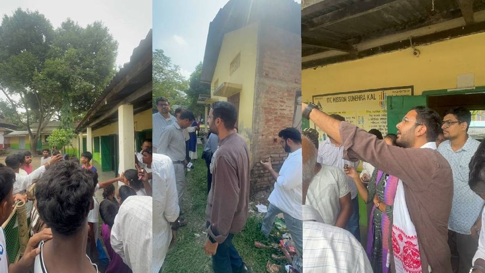 Assam: Cockroach Janata Party delegation, BJP workers get into heated exchange during Palashbari visit Assam: Cockroach Janata Party delegation, BJP workers get into heated exchange during Palashbari visit