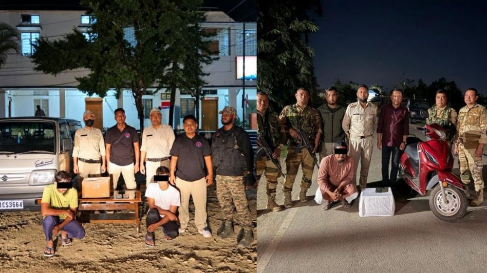 Manipur police arrest three, apprehend juvenile in anti-narcotics crackdown; 484 gm heroin seized Manipur police arrest three, apprehend juvenile in anti-narcotics crackdown; 484 gm heroin seized