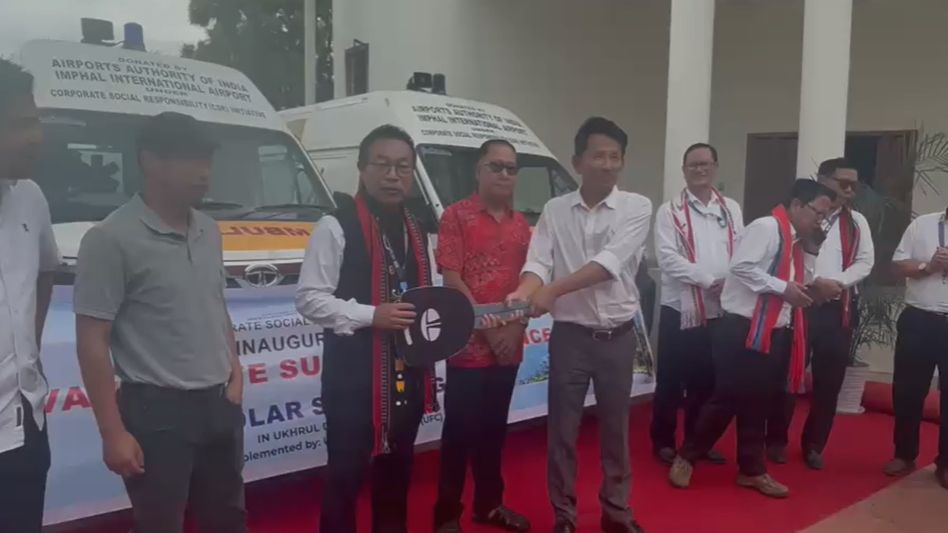 Manipur MLA Ram Muivah launches 5 advanced ambulances, 500 solar lights in Ukhrul Manipur MLA Ram Muivah launches 5 advanced ambulances, 500 solar lights in Ukhrul