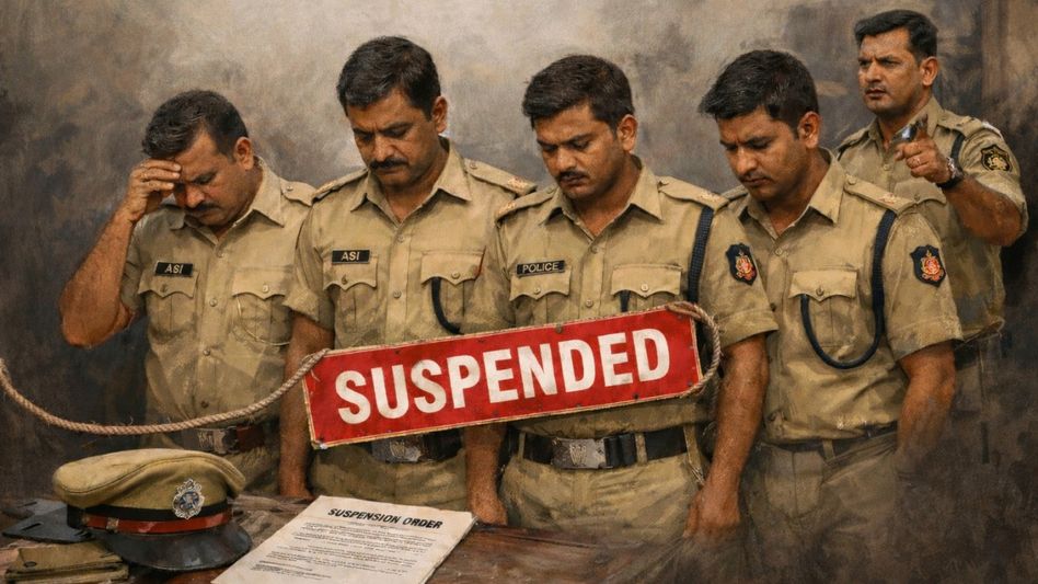 Four Assam cops suspended after ambulance halted for CM Himanta's convoy in Silchar Four Assam cops suspended after ambulance halted for CM Himanta's convoy in Silchar