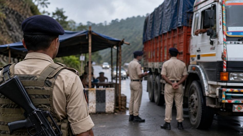 Meghalaya Police suspend four personnel over alleged illegal collection from trucks Meghalaya Police suspend four personnel over alleged illegal collection from trucks