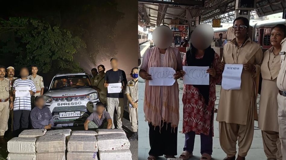 Assam Police, RPF seize over 217 kg narcotics in separate operations, four held Assam Police, RPF seize over 217 kg narcotics in separate operations, four held