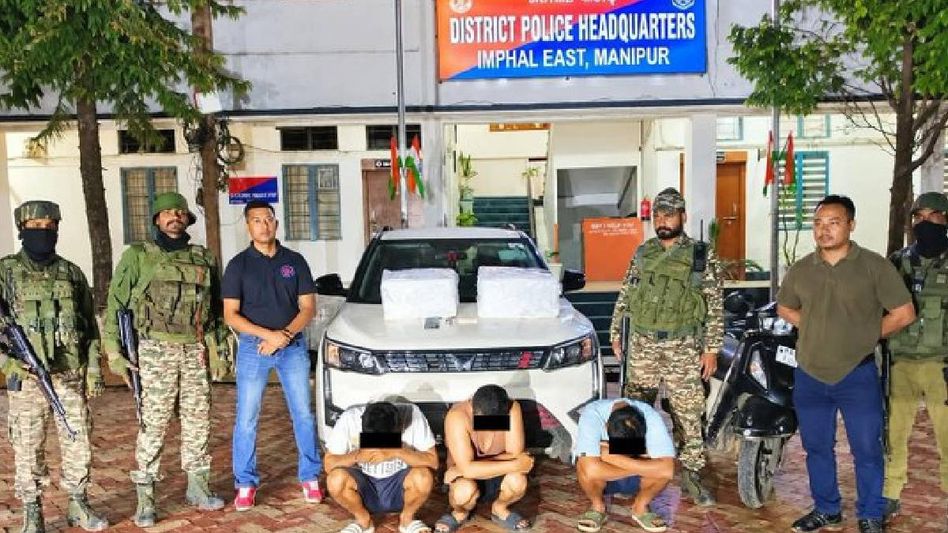 Manipur: Three arrested in Imphal East anti-narcotics operation, 318 Codeine syrup bottles seized Manipur: Three arrested in Imphal East anti-narcotics operation, 318 Codeine syrup bottles seized