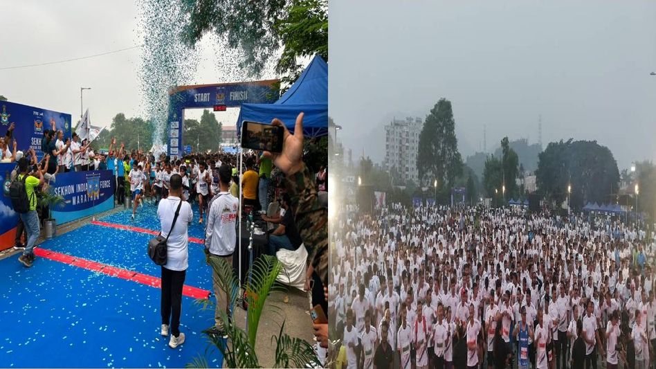 Over 3500 join Sekhon IAF Marathon in Guwahati to promote fitness and national service Over 3500 join Sekhon IAF Marathon in Guwahati to promote fitness and national service