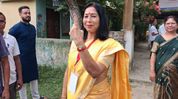 Nagaon Bypoll: Congress candidate Sibamoni Bora casts vote, confident of winning election Nagaon Bypoll: Congress candidate Sibamoni Bora casts vote, confident of winning election