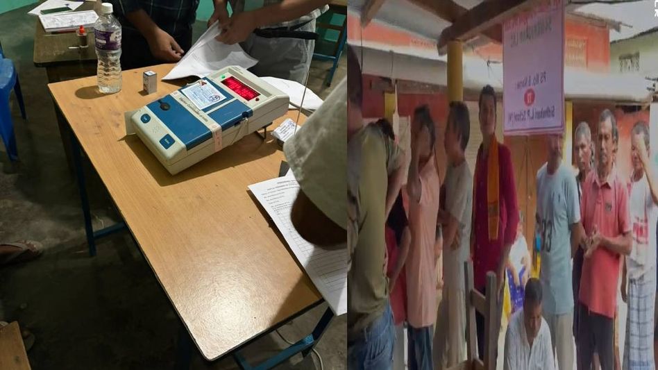 Nagaon bypoll records 17.68 per cent voter turnout by 9 am, EVM glitch reported in Morigaon Nagaon bypoll records 17.68 per cent voter turnout by 9 am, EVM glitch reported in Morigaon