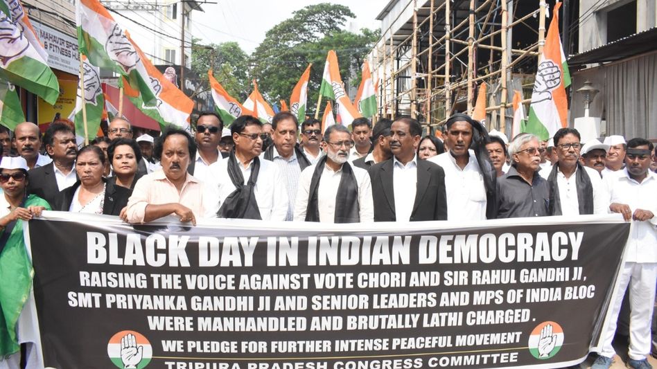 Tripura Congress observes ‘Black Day’, demands CEC Gyanesh Kumar’s resignation Tripura Congress observes ‘Black Day’, demands CEC Gyanesh Kumar’s resignation