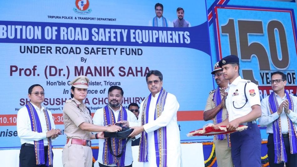 Tripura spends Rs 1.29 crore on road safety equipment to strengthen traffic management Tripura spends Rs 1.29 crore on road safety equipment to strengthen traffic management
