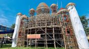 Tripura Durga Puja pandal to use lakhs of broken glass pieces to deliver message of hope Tripura Durga Puja pandal to use lakhs of broken glass pieces to deliver message of hope