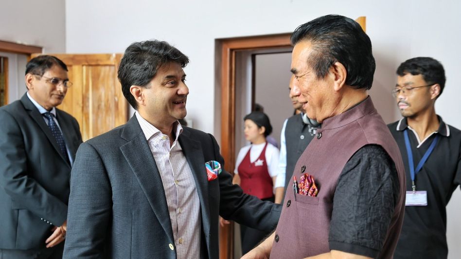 Union DoNER Minister Jyotiraditya Scindia unveils projects worth Rs 350 crore in Mizoram Union DoNER Minister Jyotiraditya Scindia unveils projects worth Rs 350 crore in Mizoram