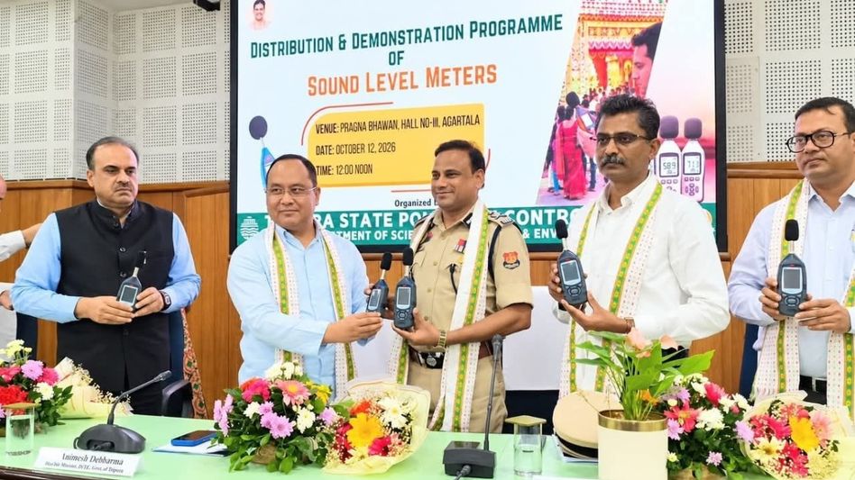 Tripura police get 35 sound level meters to check noise pollution Tripura police get 35 sound level meters to check noise pollution